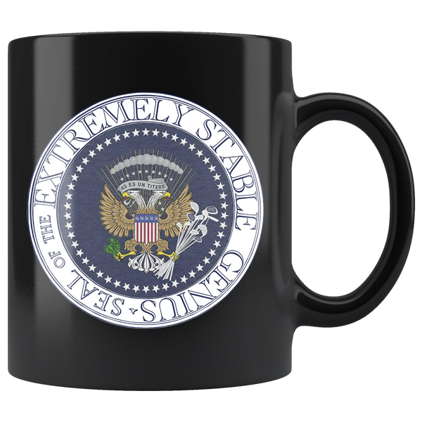 Fake Presidential Seal Extremely Stable Genius Anti Trump Mug