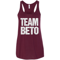 Team Beto, Beto Flowy Racerback Tank, Beto 2020, Beto for President, Beto Tank Top, Beto 2020 Tank, Beto O'rourke, Beto 2020 Tank, Beto Racerback Tank, Beto for President, Beto for America